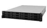 Synology (Rack2U) 6C2,2Ghz/8Gb (64)/RAID0,1,10,5,6/upto12HP HDDs SATA(3,5'or2,5')upto 36 with 2xRX1217RP/2xUSB/4GigEth+2x10GE(+4x10GEopt)/iSCSI/2xIPcam(upto90)/2xRPS/no rail/5YW