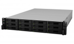 Synology(Rack 2U) 6C2,2GhzCPU/16Gb(128)/RAID0,1,10,5,6/up to12HP HDDs SATA,SAS(3,5' 2,5')up to 180 (7xRX2417sas or 7xRX1217sas)/2xUSB/4GigEth+2x10GE(+2Expslot)/iSCSI/2xIPcam(up to90)/2xRPS/no rail/5YW