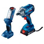 Гайковерт gds 250-li 2х3 Ач +Фонарь gli 18v-300 (0.601.4a1.100)