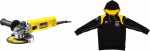 УШМ (болгарка) dwe4151ks +Толстовка dewalt