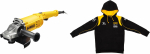 УШМ (болгарка) dwe490d10-rk +Толстовка dewalt