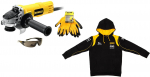УШМ (болгарка) dwe4051g-ks +Толстовка dewalt