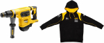 Перфоратор dch481n-xj 54 В xr flexvolt +Толстовка dewalt