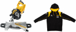 Пила торцовочная dws774qs +Толстовка dewalt