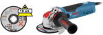 УШМ (болгарка) gwx 17-125 s (06017c4002) x-lock +Круг отрезной 2608619267 x-lock 10 шт