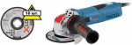 УШМ (болгарка) gwx 13-125 s (06017b6002) x-lock +Круг отрезной 2608619267 x-lock 10 шт