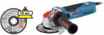 УШМ (болгарка) gwx 19-125 s (06017c8002) x-lock +Круг отрезной 2608619267 x-lock 10 шт