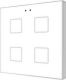 Zennio Выключатель сенсорный KNX Flat F4 белый