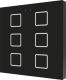 Zennio Выключатель сенсорный KNX Flat F6 черный