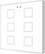 Zennio Выключатель сенсорный KNX Flat F6 белый