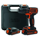 Дрель аккумуляторная BLACK & DECKER Bdcdc18kb-qw 