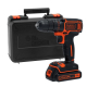 Дрель аккумуляторная BLACK & DECKER Bdcdd186kb-qw 