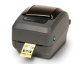 Zebra TT Printer GX420t; 203dpi, EU and UK Cords, EPL2, ZPL II, USB, Serial, Centronics Parallel, Dispenser (Peeler)