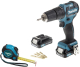 Набор Makita Бесщеточный шуруповерт hp332dwax1 +Рулетка pgc-80520 