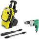 Набор KARCHER Мойка высокого давления k 4 compact 1.637-500.0 +Дрель ударная dv13ssna 