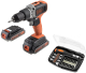 Набор BLACK & DECKER Дрель-шуруповерт bcd003me2k-qw +Отвертка a7062 
