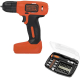 Набор BLACK & DECKER Дрель-шуруповерт bdcd8-xk+Отвертка с набором бит А7062 