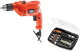 Набор BLACK & DECKER Дрель ударная kr5010-ru +Отвертка a7062 