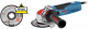 Набор BOSCH УШМ (болгарка) gwx 17-125 s (06017c4002) x-lock +Круг отрезной 2608619267 x-lock 10 шт 