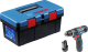 Набор BOSCH Дрель аккумуляторная gsb 120li (0.601.9f3.006) +Ящик toolbox pro 1600a018t3 
