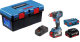 Набор BOSCH Гайковерт аккумуляторный gdx 18v-200 c (06019g4201) +Ящик toolbox pro 1600a018t3 