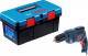Набор BOSCH Дрель gbm 10 re (0.601.473.600) +Ящик toolbox pro 1600a018t3 