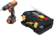 Набор BLACK & DECKER Дрель-шуруповерт bdcdd12-xk +Ящик 1-92-734 