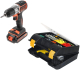 Набор BLACK & DECKER Дрель-шуруповерт asd18k-qw +Ящик 1-92-734 