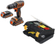 Набор BLACK & DECKER Дрель аккумуляторная bdcdc18k1b-qw +Ящик 1-92-734 