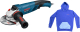 Набор BOSCH УШМ (болгарка) gws 15-150 cih (0.601.830.522) +Куртка blue 1619m00u9s 