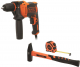 Набор BLACK & DECKER Дрель ударная beh710 omega +Набор bdht9-30092 