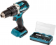 Набор Makita Бесщеточный шуруповерт dhp484z БЕЗ АКК. и ЗУ +Набор бит b-36170 
