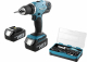 Набор Makita Дрель аккумуляторная ddf453rfe liion +Набор бит b-36170 