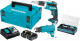 Набор Makita Шуруповерт аккумуляторный dfs452tjx2 +Набор бит b-36170 