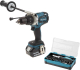 Набор Makita Бесщеточный шуруповерт dhp481rte +Набор бит b-36170 