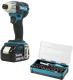 Набор Makita Гайковерт аккумуляторный dts141rme +Набор бит b-36170 